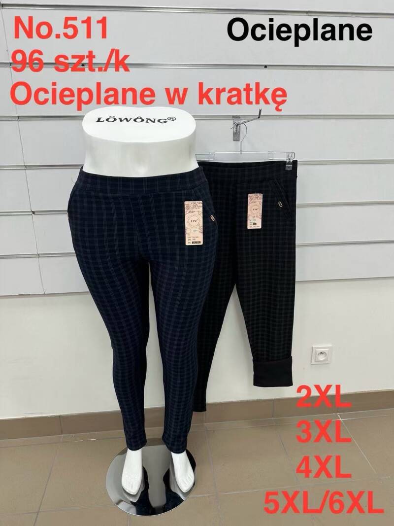 Leginsy damskie Roz 2XL-6XL, 1 kolor Paczka 10 szt